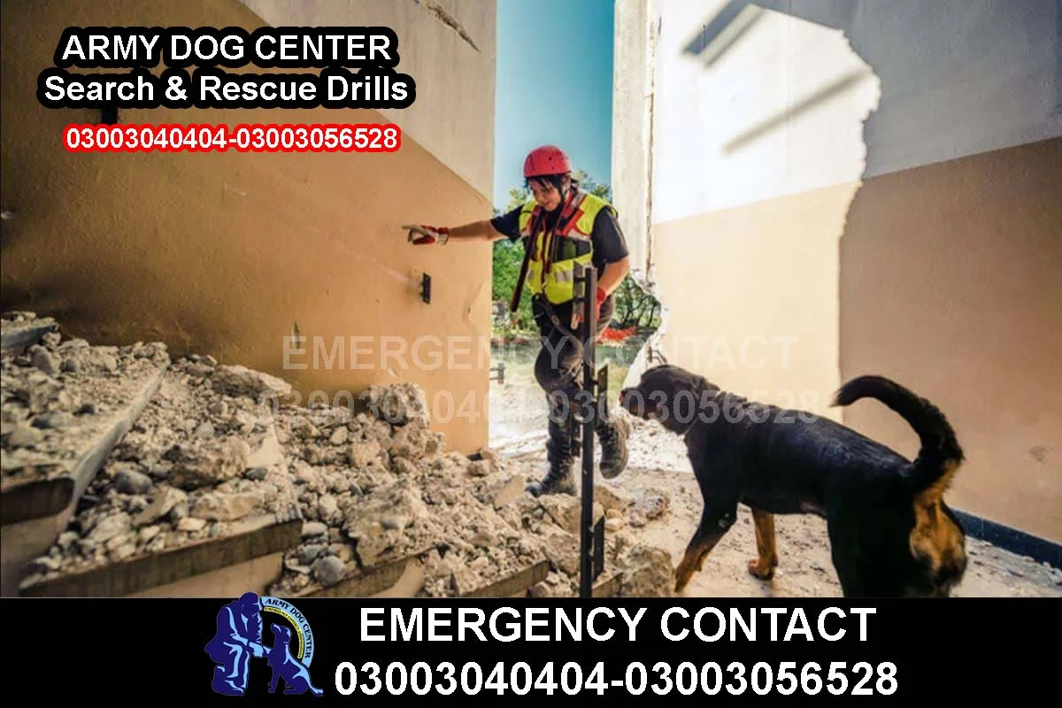 Training 6 ARMY DOG CENTER Search & Rescue Drills